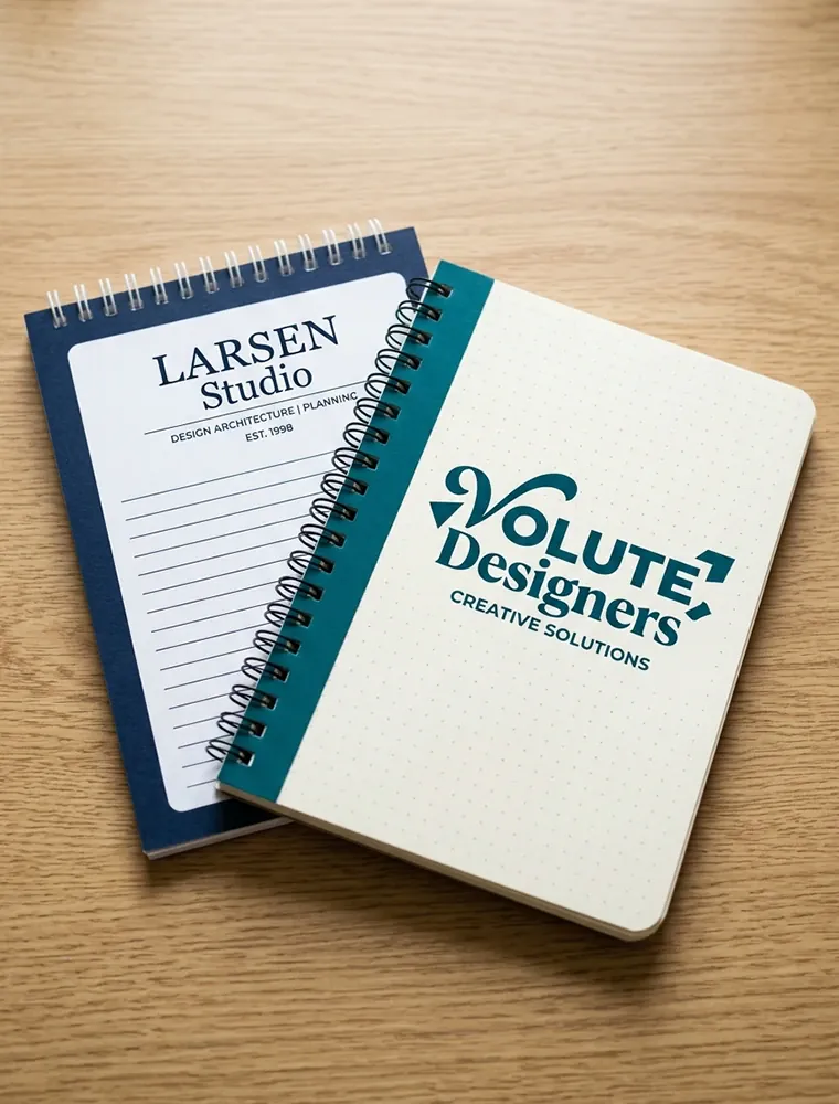 Blocs con espiral personalizados cubierta de cartón cuaderno profesional