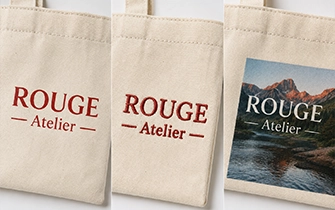 Bolsa tote técnicas de marcaje serigrafía cuatricromía bordado