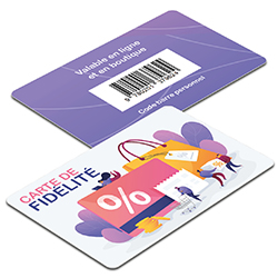 Tarjeta de fidelización PVC para programas de clientes