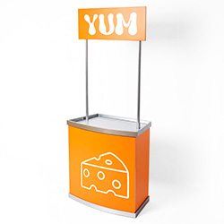 Mostrador de recepción promocional para stand y punto de venta