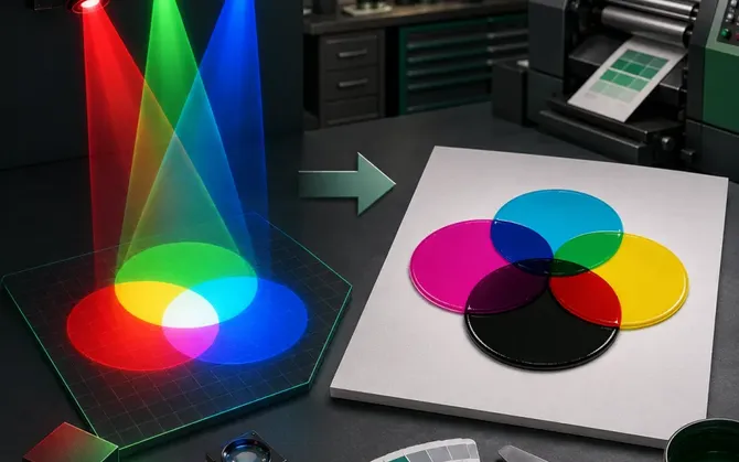 Síntesis de colores en impresión en cuatricromía CMYK