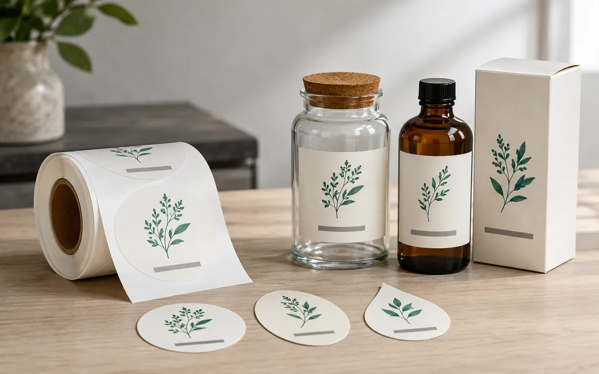 Etiquetas de producto adhesivas para packaging