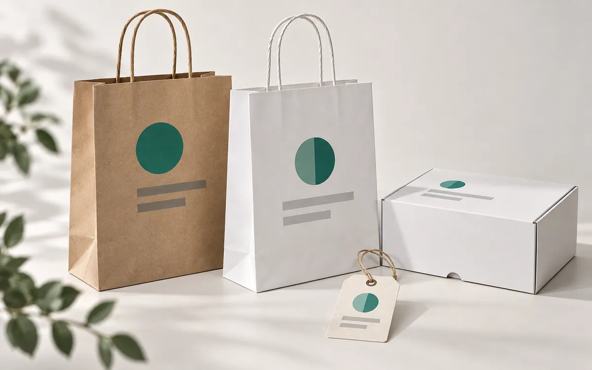 Bolsas de papel personalizadas con la marca del cliente
