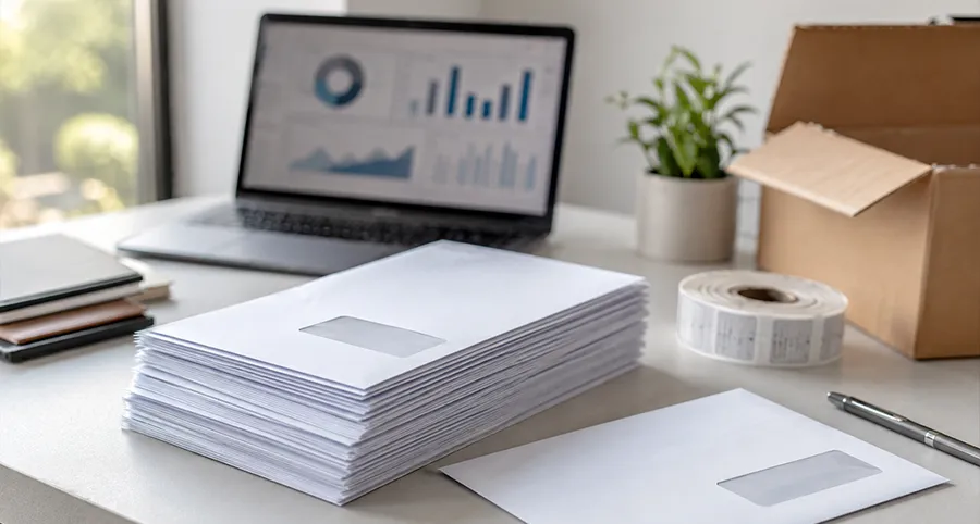Mailing postal: cartas comerciales ensobradas listas para el envío masivo