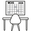 Variante con faldilla mensual de 12 o 13 hojas para arrancar