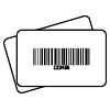 tarjeta con código de barras