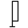 bandera recta