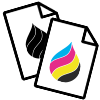 Personalización negro o color cuatricromía CMYK