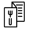 menú díptico