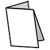 pliegue cruzado para folleto multi pliegues
