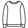 Sudadera sin capucha cuello redondo