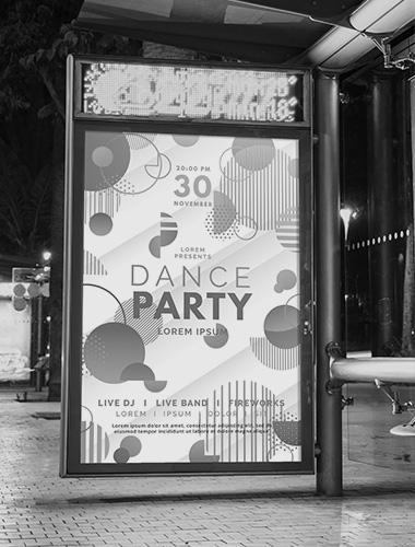 Carteles publicitarios interior