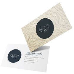 Tarjetas de visita profesionales en papel premium