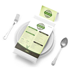 impresión menú restaurante