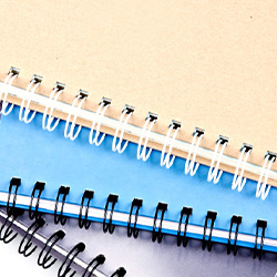 Folleto con encuadernación wire-o espiral