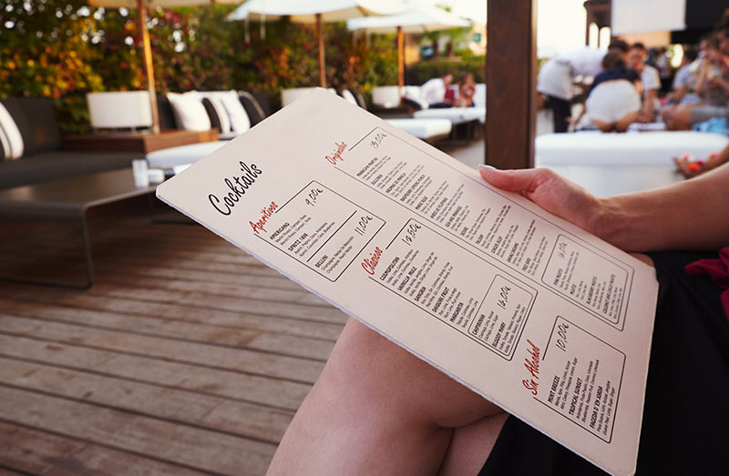 imprimir menu restaurante