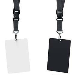 Lanyard cordón y portatarjeta personalizado para evento profesional