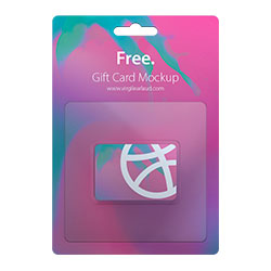 Packaging para tarjeta regalo