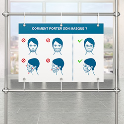 PLV de higiene y seguridad: cartelería y señalización de suelo