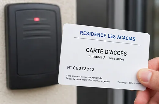 Tarjeta PVC RFID 125 kHz EM4100 EM4200 para sistemas de acceso heredados