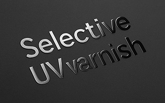 Barniz selectivo o 3D en zonas clave del folleto