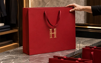 Bolsa de papel formato magnum tienda de lujo