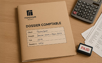 Carpeta cartonada personalizada para dosieres contables de clientes