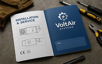 Carpeta cartonada personalizada para instaladores y servicios técnicos