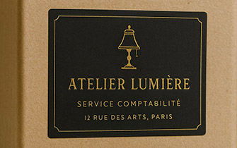 Etiqueta de packaging en formato rectangular