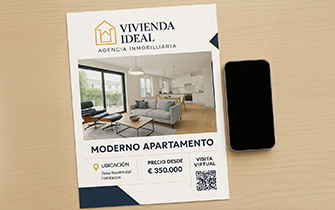 Flyer A4 premium para argumentario sintético y tarifas