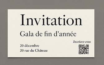 Flyer a medida de invitación para jornadas de puertas abiertas, conferencias o vernissages