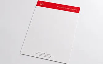 Impresión Pantone tinta directa sobre postales