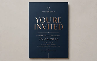 Invitación evento corporativo inauguración lanzamiento
