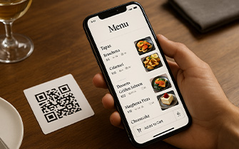 Menú digital accesible por código QR