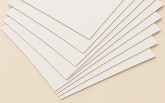 Papel estucado 350 g para cubierta de folleto rígida y premium