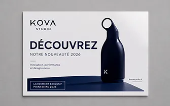 Postal para lanzamiento de producto o nueva colección