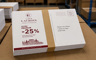 Postales publicitarias para mailing postal con datos variables