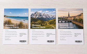 Imagen variable adaptada al destinatario en postales de mailing