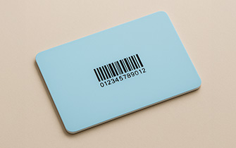 Tarjeta de socio PVC con código de barras o QR para control de acceso a eventos
