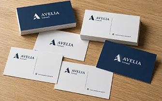 Tarjeta comercial para correspondencia de empresa