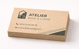 Tarjeta de visita premium para arquitectos y artesanos cualificados