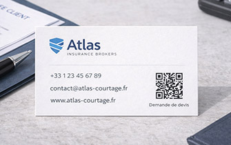 Tarjeta de visita premium para aseguradores y corredores