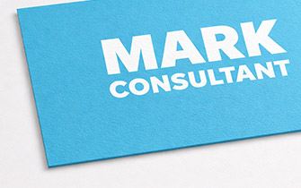 Tarjeta de visita premium impresa en papel de creación